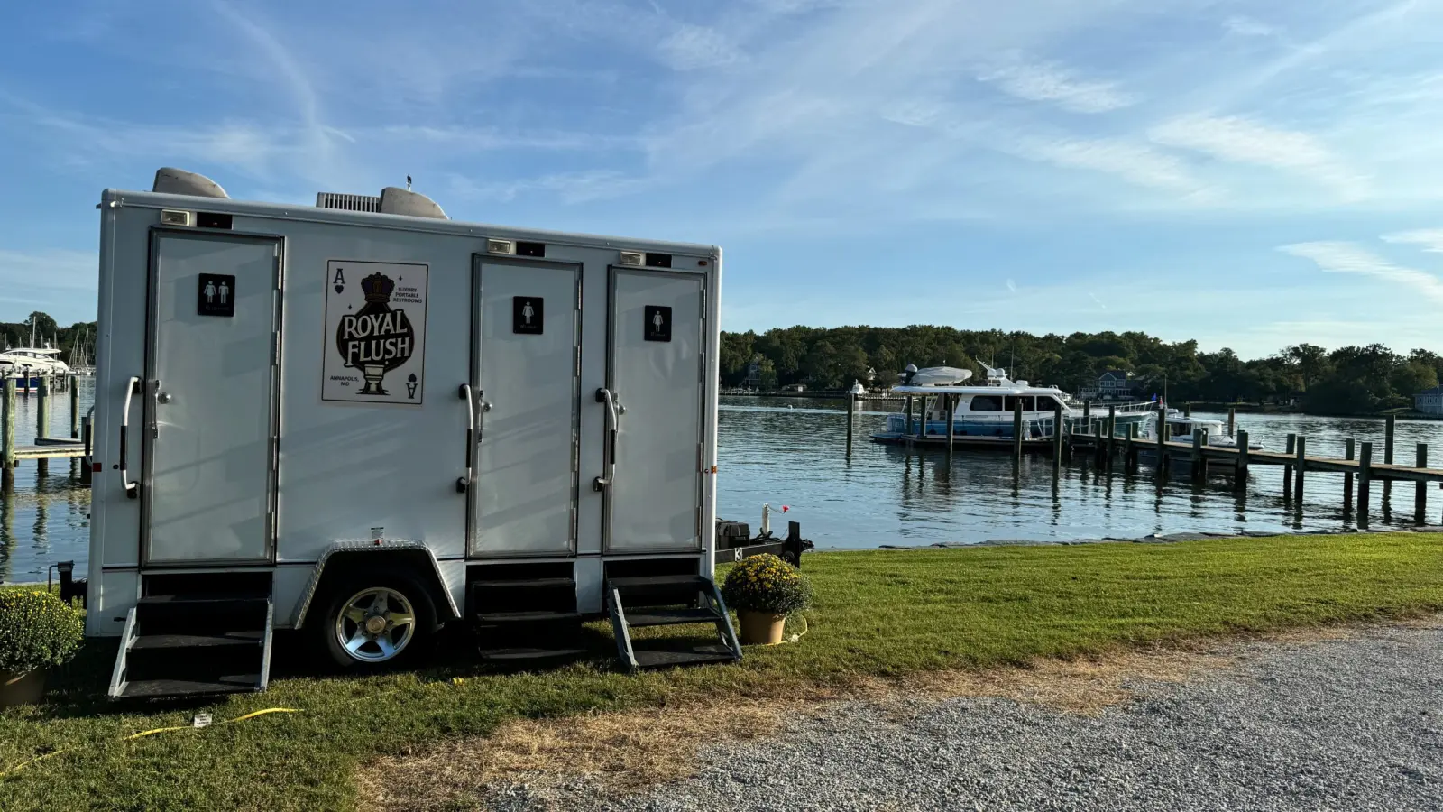 Portable bathroom rental for government projects in Maryland