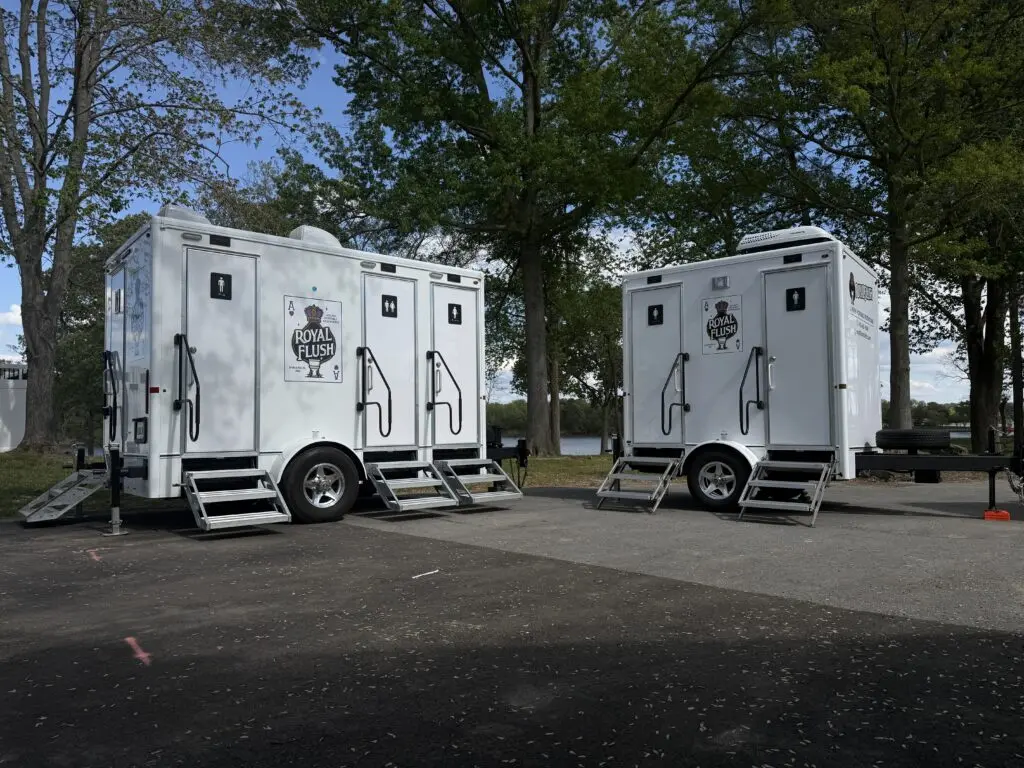 Portable bathroom rental in West Annapolis, MD for neighborhood event
